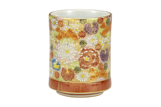 KUTANI JAPANESE YUNOMI KIN-HANAZUME
