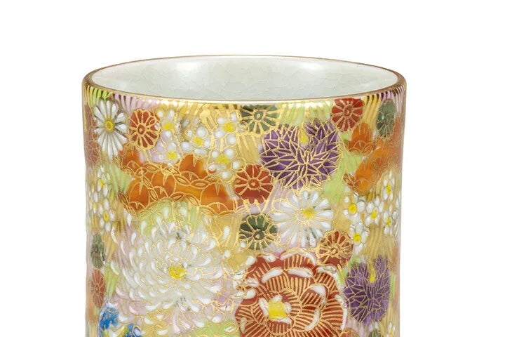 KUTANI JAPANESE YUNOMI KIN-HANAZUME