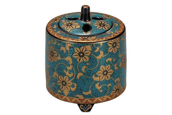 KUTANI WARE JAPANESE INCENSE BURNER AOCHIBU