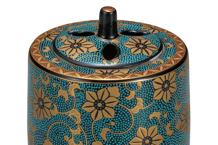 KUTANI WARE JAPANESE INCENSE BURNER AOCHIBU