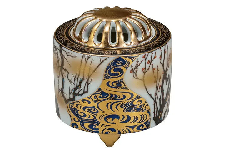 KUTANI JAPANESE INCENSE BURNER KŌRIN PLUM