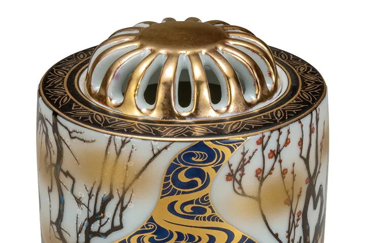 KUTANI JAPANESE INCENSE BURNER KŌRIN PLUM