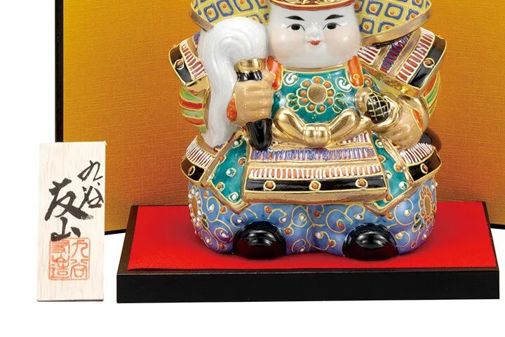 KUTANI WARE SAMURAI DOLL – 6-INCH MUSHA FIGURE “MORI” (GIFT BOX INCLUDED)