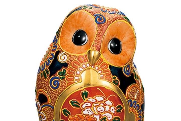 JAPANESE OWL FIGURINE KUTANI MORI