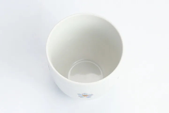 KUTANI WARE YUNOMI FLOWER BLUE/ IROEKUTANI YUU
