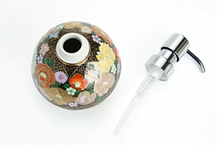 KUTANI WARE SOAP BOTTLE HANAZUME / TAISHI KILN