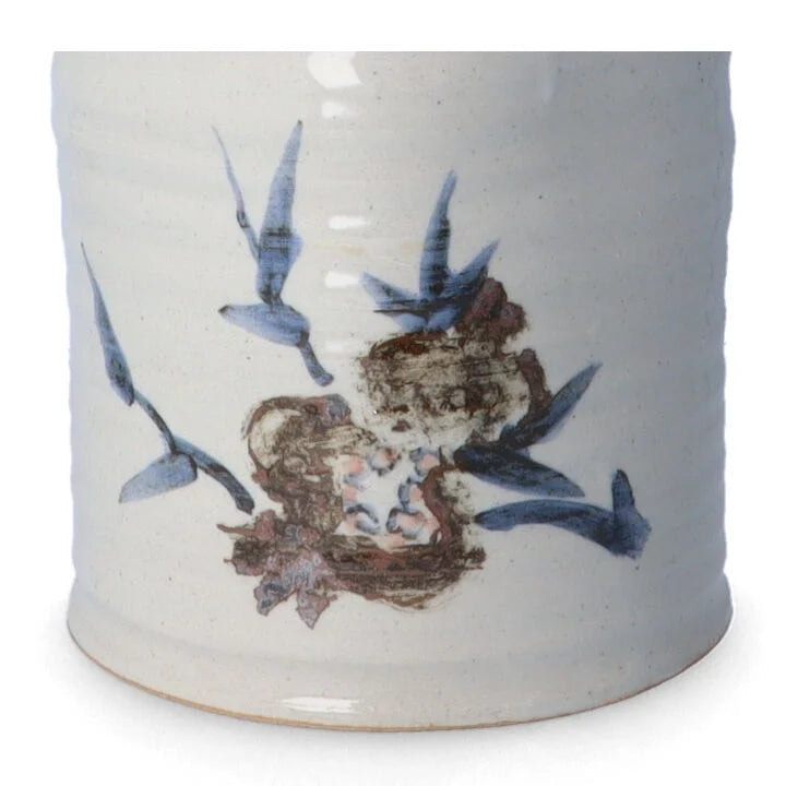 KUTANI WARE HAND PAIL FLOWER VASE ZAKURO