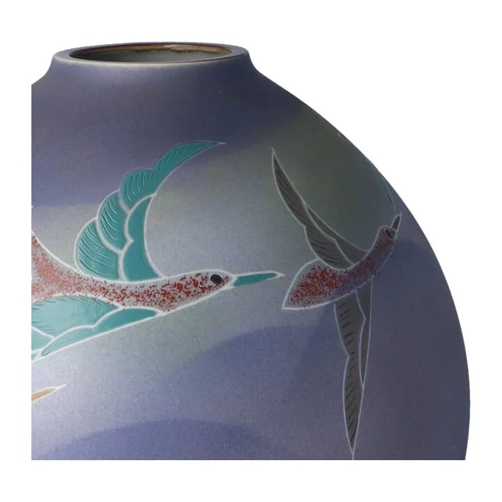 JAPANESE FLOWER VASE KUTANI HISHŌ