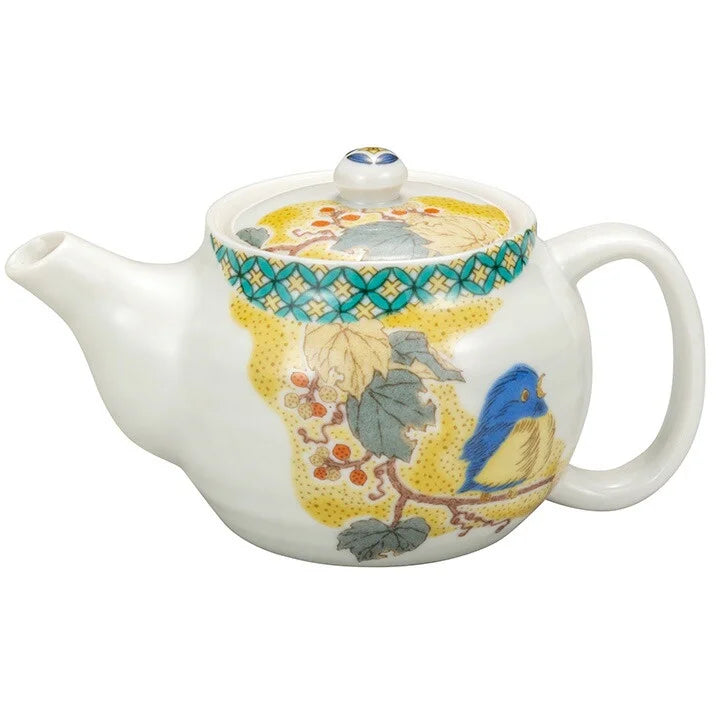 KUTANI WARE TEA UTENSILS SET YOSHIDAYA SUZUME (NETTING ATTACHED)