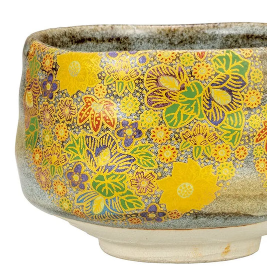JAPANESE MATCHA BOWL CHAWAN  HANAZUME KUTANI