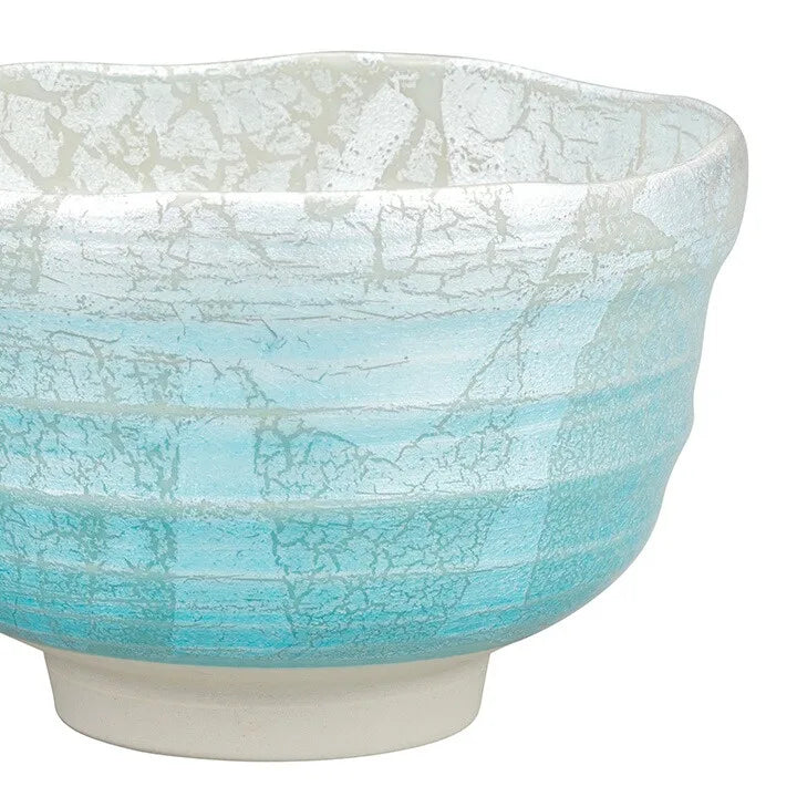KUTANI PORCELAIN MATCHA BOWL GINSAI DESIGN BY HIROSHI SHIBATA