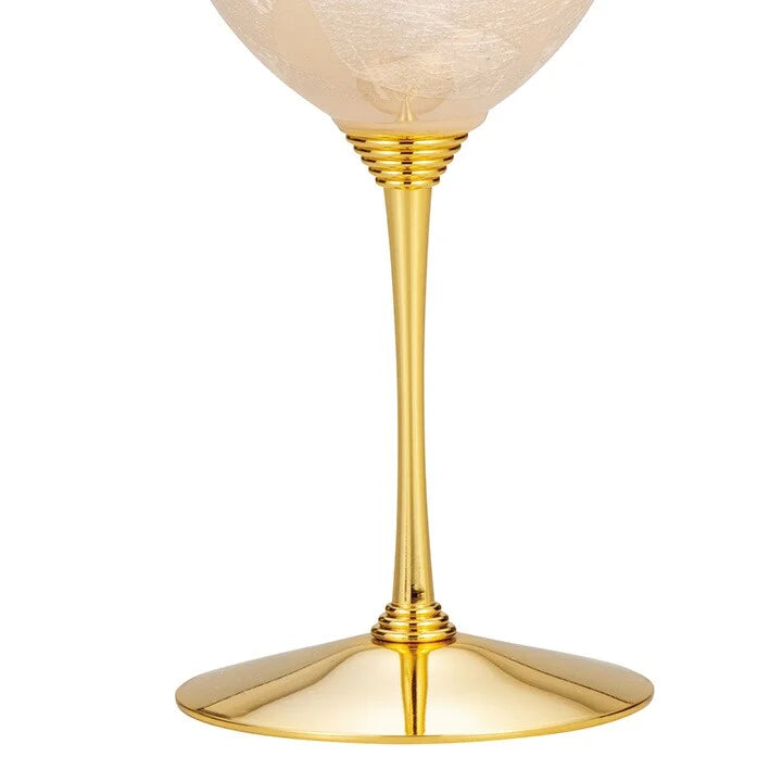 JAPANESE WINE GLASS KUTANI GINSAI ORANGE