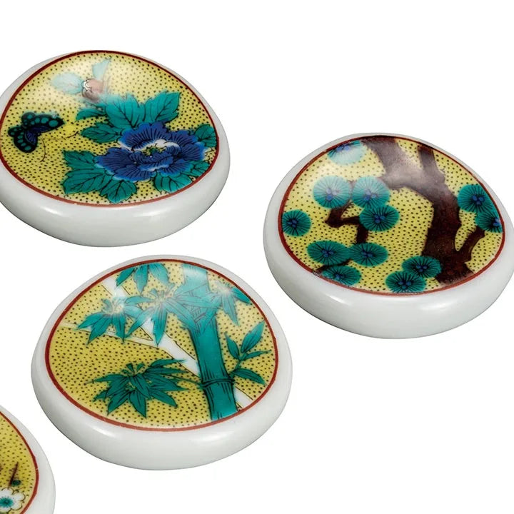 KUTANI WARE CHOPSTICK RESTS YOSHIDAYA EGAWARI