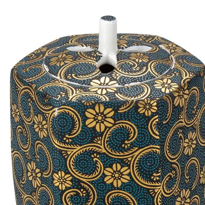 KUTANI WARE JAPANESE INCENSE BURNER AOCHIBU