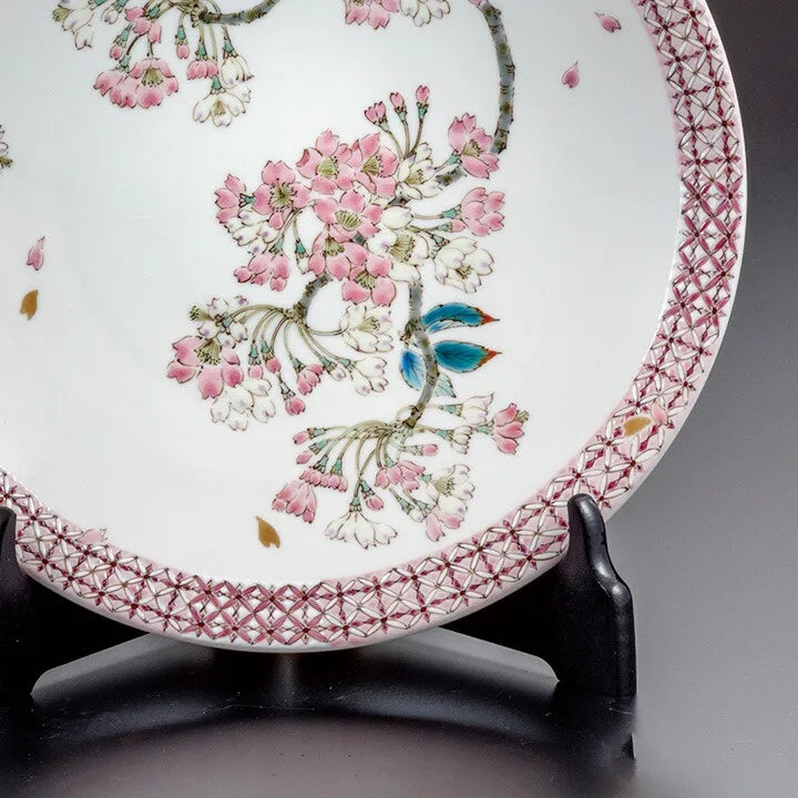 KUTANI WARE DECORATIVE PLATE(SAKURA) / YUKA HIRANO