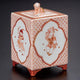KUTANI JAPANESE INCENSE BURNER AKAE SAIBYO KARAKO MON/REIKO FUKUSHIMA