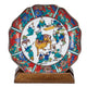 KUTANI WARE DECORATIVE PLATE - MOKUBEI DESIGN, JAPANESE CERAMIC ART