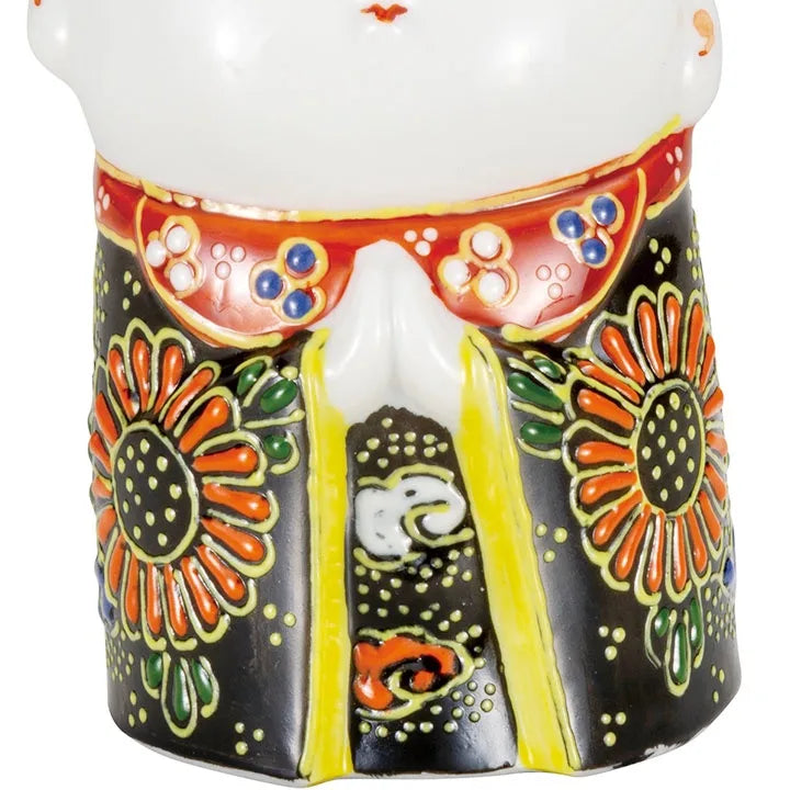 KUTANI WARE OJIZŌ – BLACK RAISED DECORATION (KURO MORI)