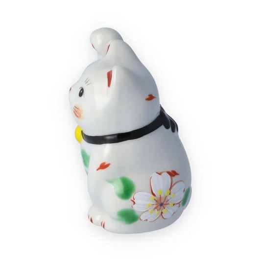 KUTANI WARE  LUCKY CAT(MANEKI NEKO) SAIBIYORI / KOKUZOU KLIN