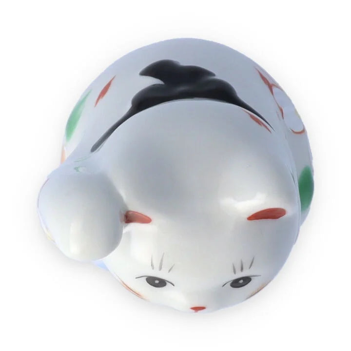 KUTANI WARE  LUCKY CAT(MANEKI NEKO) SAIBIYORI / KOKUZOU KLIN