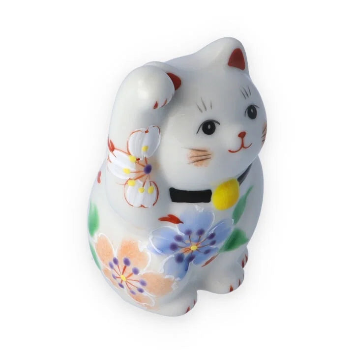 KUTANI WARE  LUCKY CAT(MANEKI NEKO) SAIBIYORI / KOKUZOU KLIN