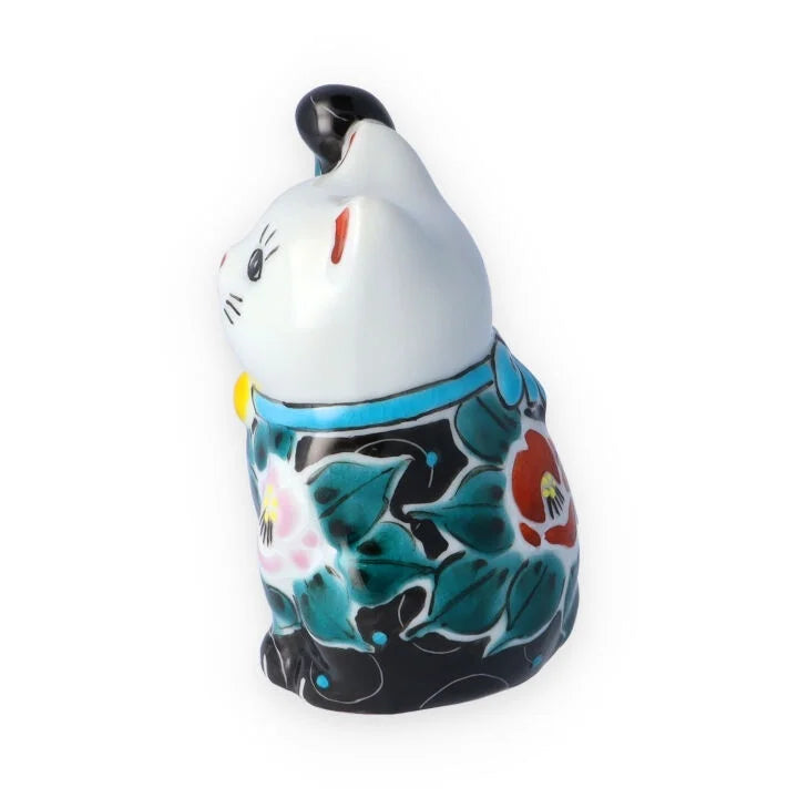 KUTANI WARE  LUCKY CAT(MANEKI NEKO) IROE MUSOU TSUBAKI(BLACK)/ KOKUZOU KLIN