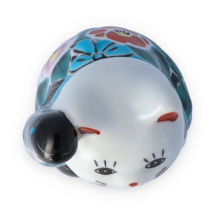 KUTANI WARE  LUCKY CAT(MANEKI NEKO) IROE MUSOU TSUBAKI(BLACK)/ KOKUZOU KLIN