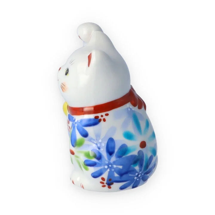 KUTANI JAPANESE LUCKY CAT(MANEKI NEKO) FLOWER UTAGE/ KOKUZOU KLIN