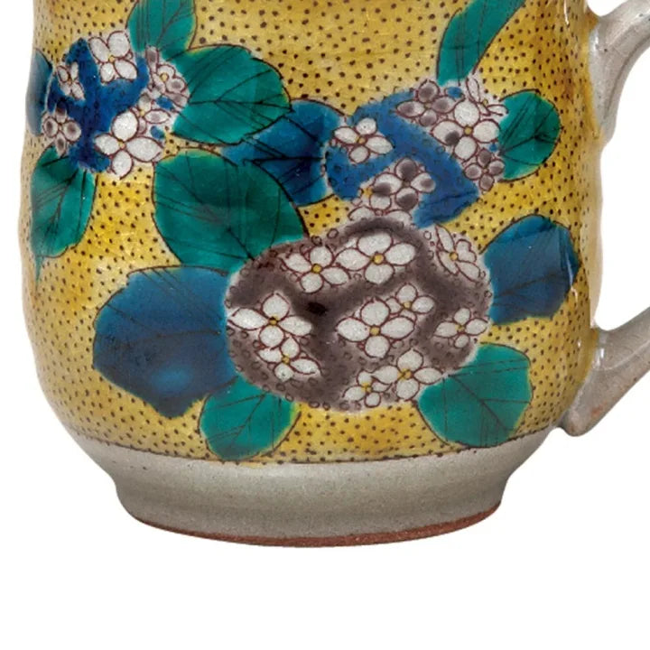 KUTANI WARE MUG (YOSHIDAYA STYLE) AJISAI /BIZAN KLIN