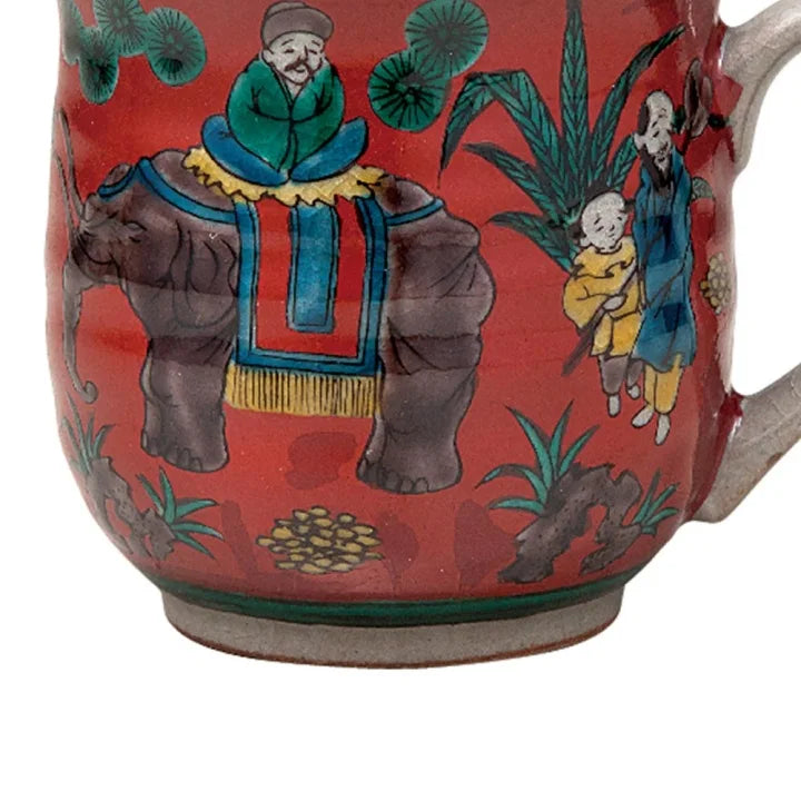 BIZAN KLIN KUTANI JAPANESE MUG MOKUBEI
