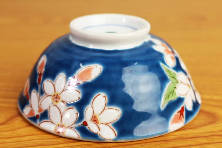 JAPANESE KUTANI SINGLE RICE BOWL CHERRY BLOSSOMS/SEIKOU KLIN