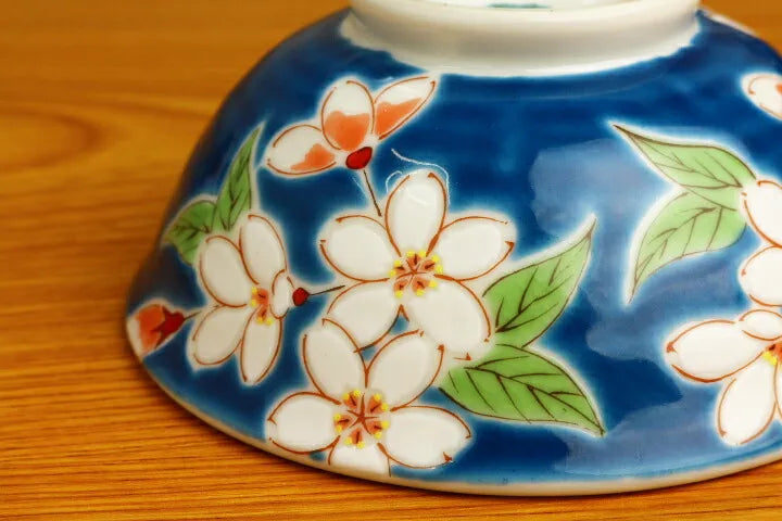 JAPANESE KUTANI SINGLE RICE BOWL CHERRY BLOSSOMS/SEIKOU KLIN