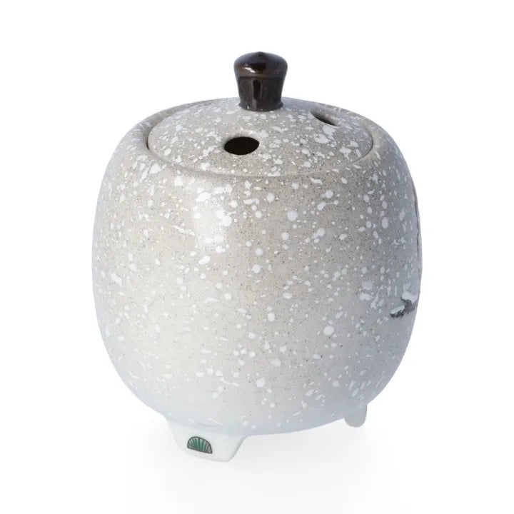 KUTANI JAPANESE INCENSE BURNER -SNOW SPARROWS IN WINTER/TOSHITO NAKAMURA