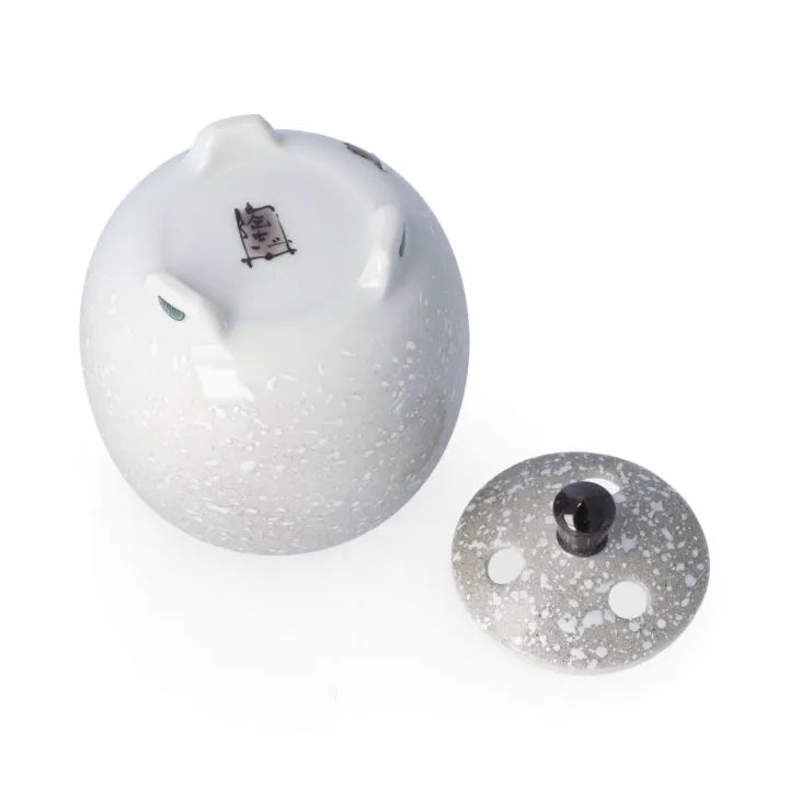 KUTANI JAPANESE INCENSE BURNER -SNOW SPARROWS IN WINTER/TOSHITO NAKAMURA