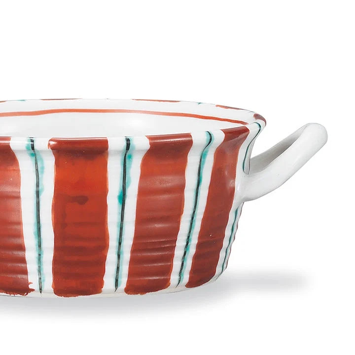 KUTANI WARE SOUP CUP RED JUGUSA