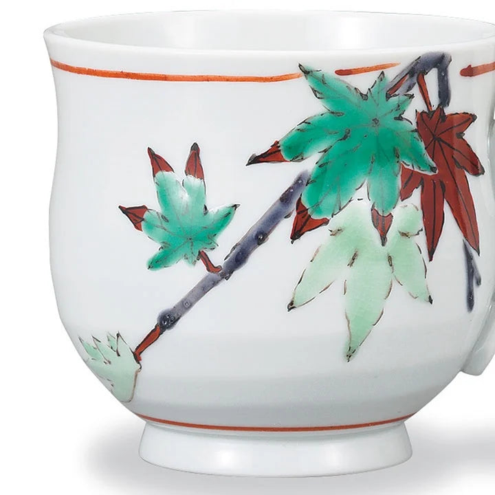 KUTANI JAPANESE MUG CUP AUTUMN LEAVES/ TAISHI KLIN