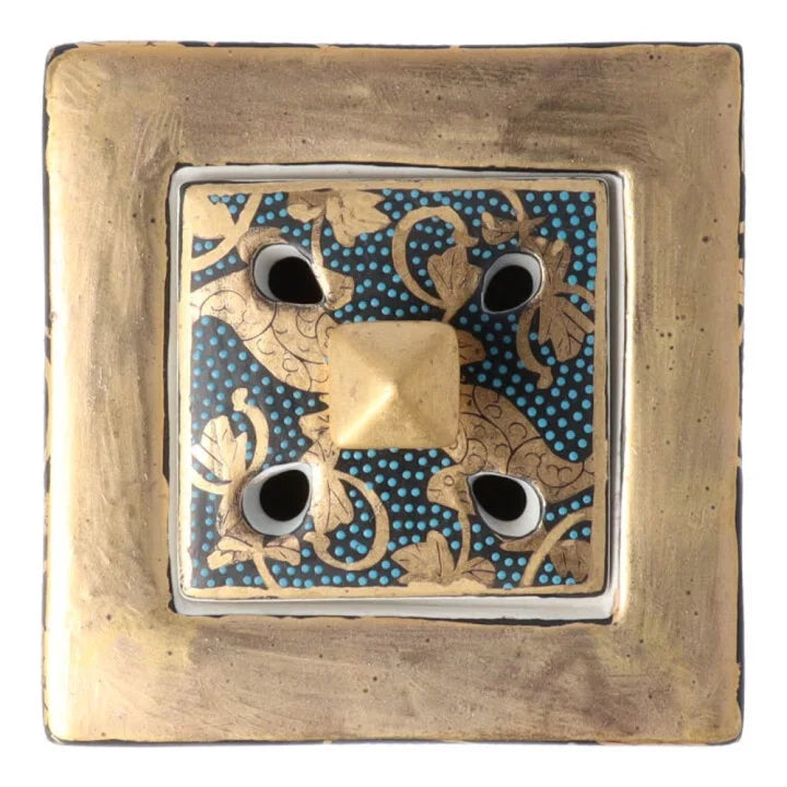 KUTANI WARE INCENSE BURNER AOCHIBU U KARAKUSA/TAISHI KLIN