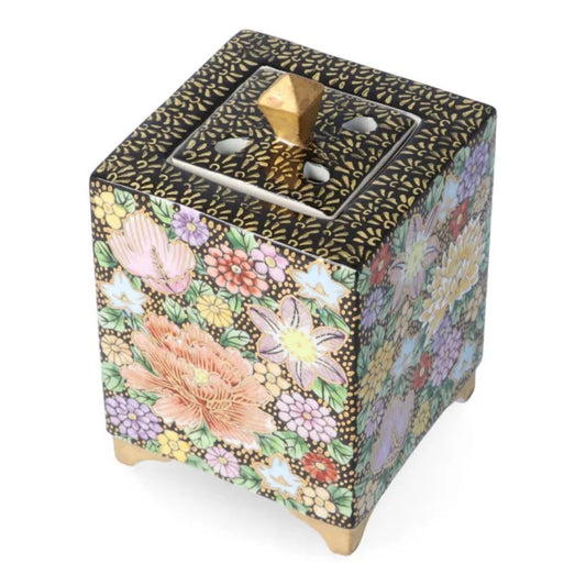 KUTANI WAREN JAPANESE INCENSE BURNER  KIN HANAZUME