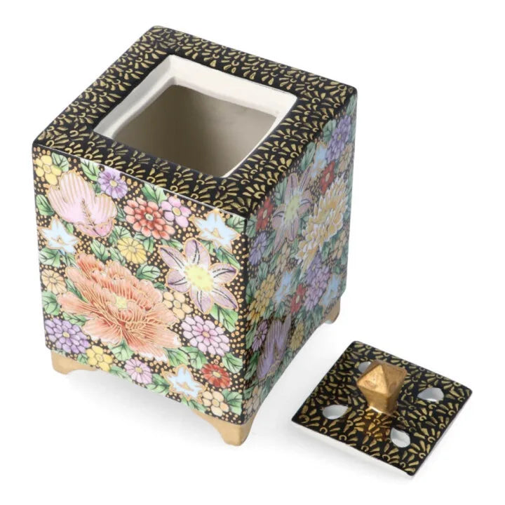 KUTANI WAREN JAPANESE INCENSE BURNER  KIN HANAZUME