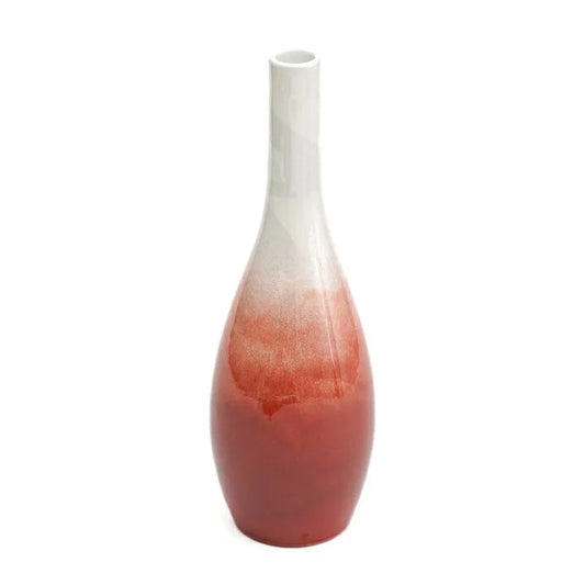 KUTANI WARE SILVER-GLAZED VASE – MODERN GINSAI FLOWER VASE, HANDCRAFTED JAPANESE PORCELAIN ART, MADE IN JAPAN