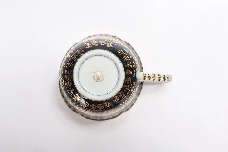 ARITA WARE KIN'EN-KURO VERSAILLESMORNING MUG/ KOURAKU KILN