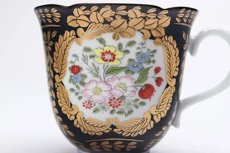 ARITA WARE KIN'EN-KURO VERSAILLESMORNING MUG/ KOURAKU KILN