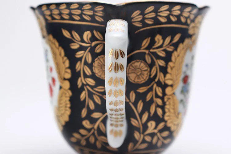 ARITA WARE KIN'EN-KURO VERSAILLESMORNING MUG/ KOURAKU KILN