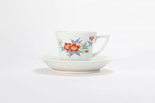 ARITA WARE COFFEE CUP ICHIGOHANAMON /  KAKIEMON