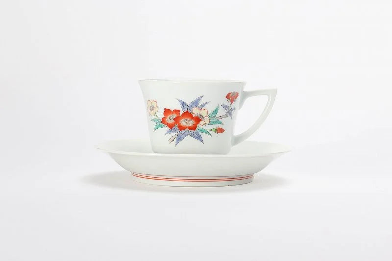 ARITA WARE COFFEE CUP ICHIGOHANAMON /  KAKIEMON