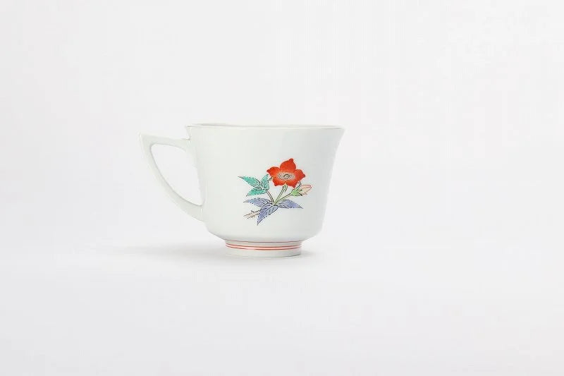 ARITA WARE COFFEE CUP ICHIGOHANAMON /  KAKIEMON