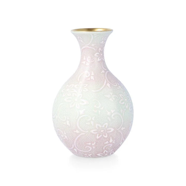 KUTANI WARE  VASE (HAKUSAITESSENHAKUBUNSHIROCHIBU) /KINGYOKU NAKADA