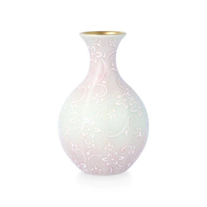 KUTANI WARE  VASE (HAKUSAITESSENHAKUBUNSHIROCHIBU) /KINGYOKU NAKADA