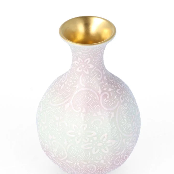 KUTANI WARE  VASE (HAKUSAITESSENHAKUBUNSHIROCHIBU) /KINGYOKU NAKADA