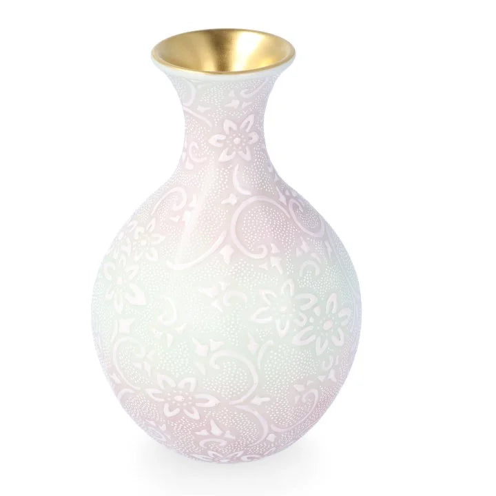 KUTANI WARE  VASE (HAKUSAITESSENHAKUBUNSHIROCHIBU) /KINGYOKU NAKADA